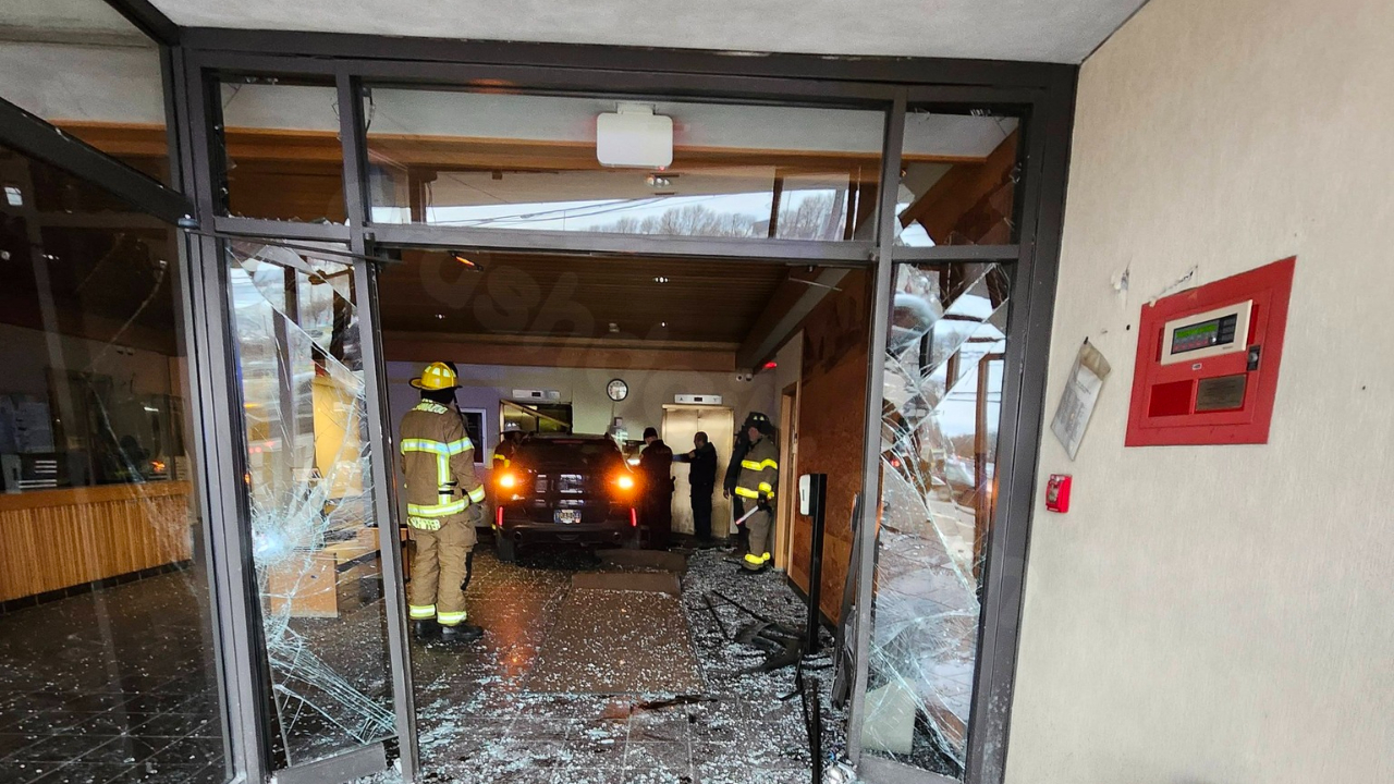 Car crashes into Kalamazoo County Administration Building Saturday