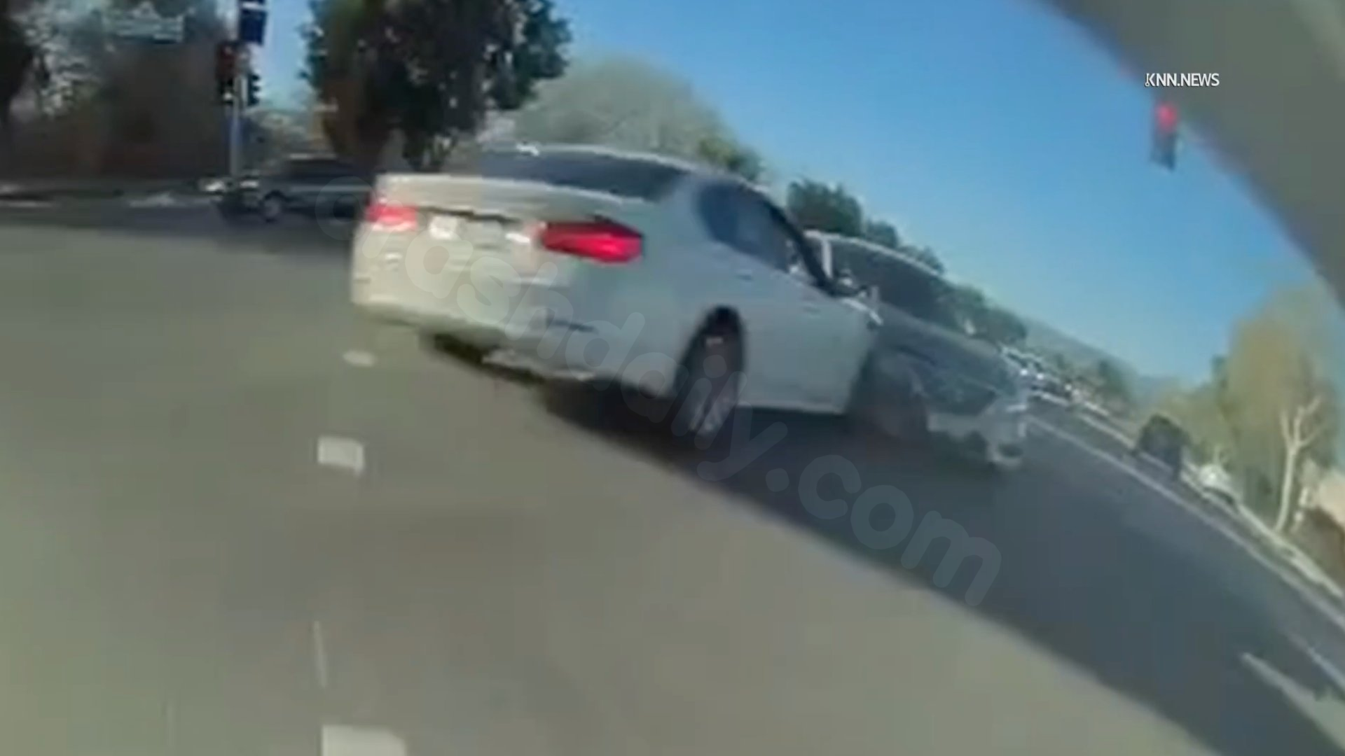 Los Angeles motorist accused of running red light, causing violent crash