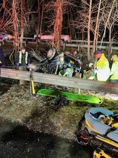 1 seriously hurt following crash on Route 58 in Suffolk
