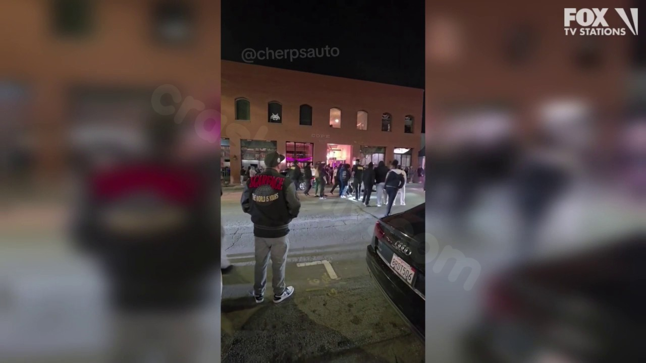 Car crashes into crowd outside Redlands bar, shots fired