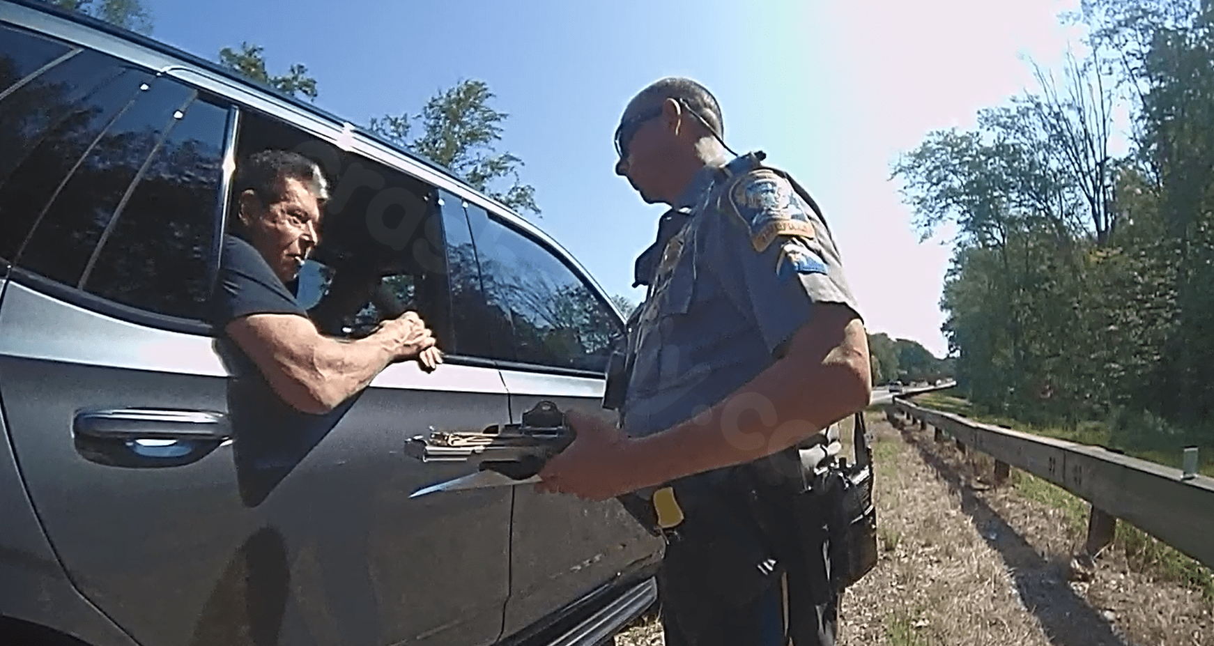 Dashcam video shows Westport crash former WWE boss Vince McMahon was cited for