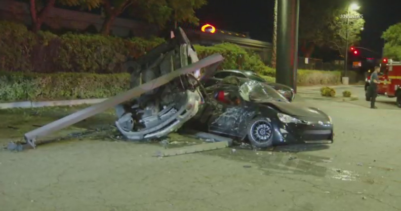 High-speed police pursuit in Claremont ends in crash after suspect loses control on freeway off-ramp