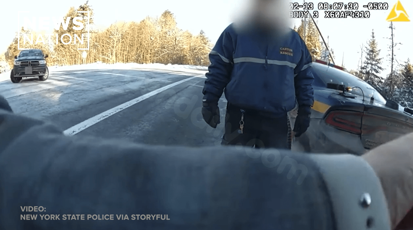 Video: Trooper narrowly escapes near-fatal crash