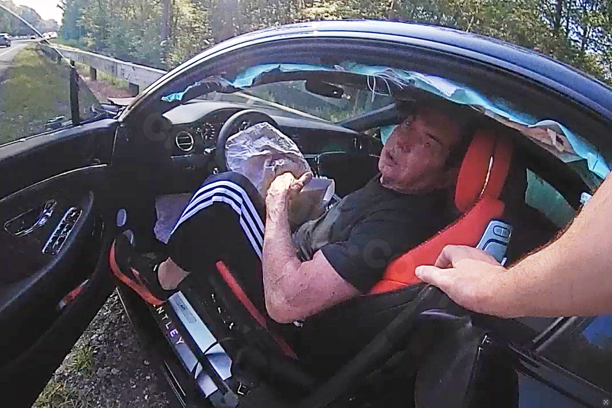 Police video shows Vince McMahon’s 100 mph car crash in Connecticut