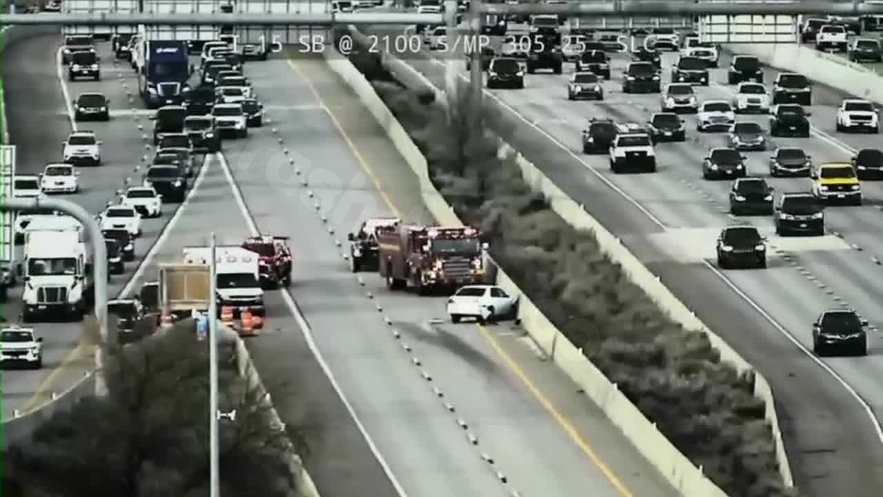 Traffic Alert: Crashes along northbound and southbound I-15 lead to delays in Salt Lake County