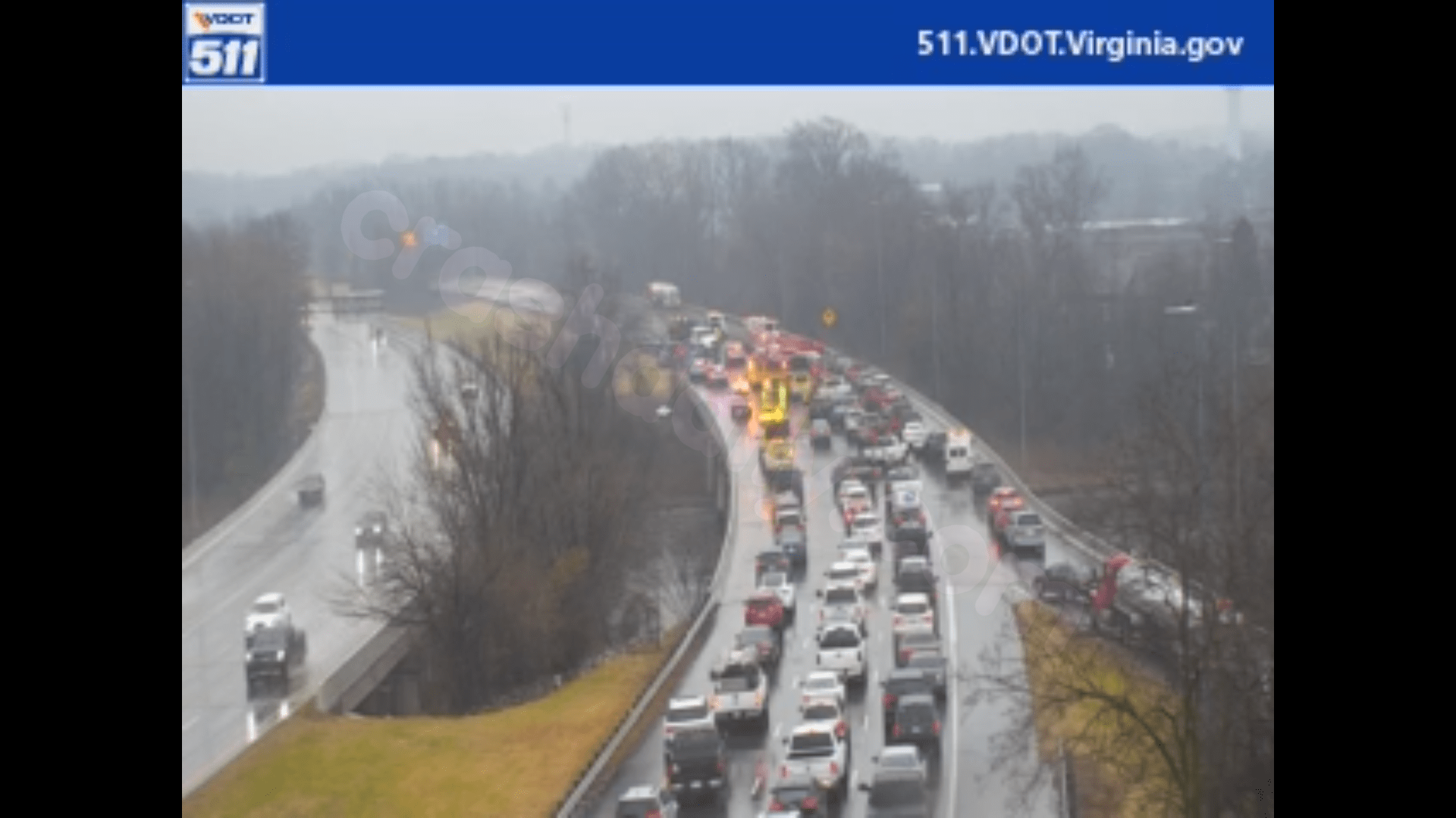 Tractor trailer accident causes delays on I-464 in Chesapeake