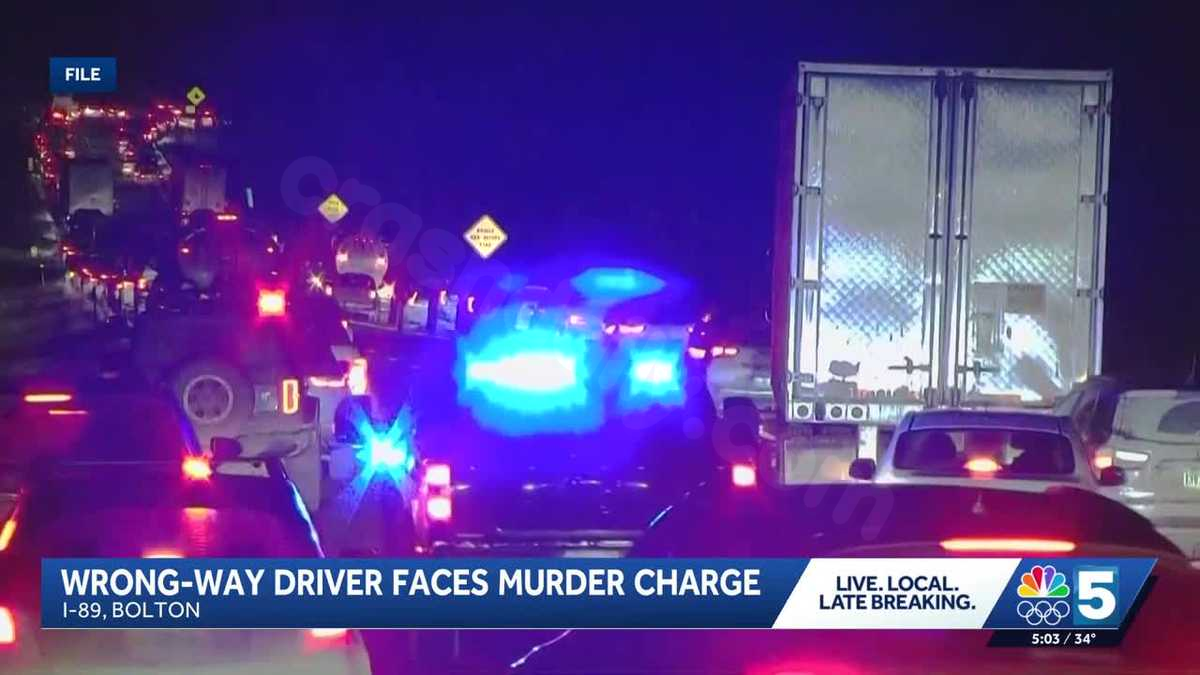 I-89 wrong-way driver charged with murder