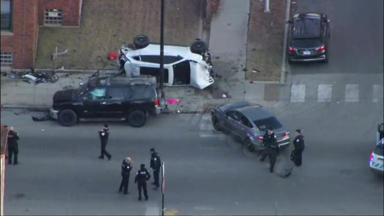 Shooting possibly tied to rollover crash on Chicago's South Side