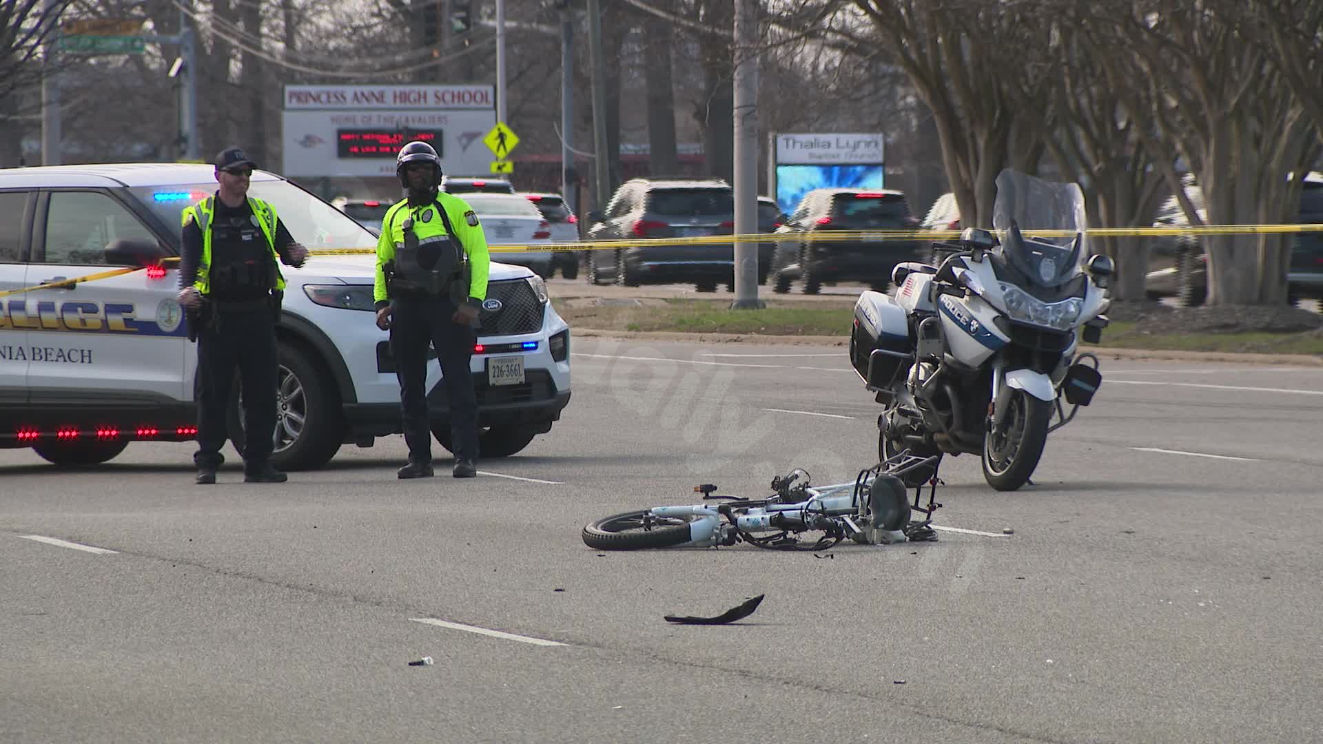 Serious crash involving bicyclist on Virginia Beach Blvd.