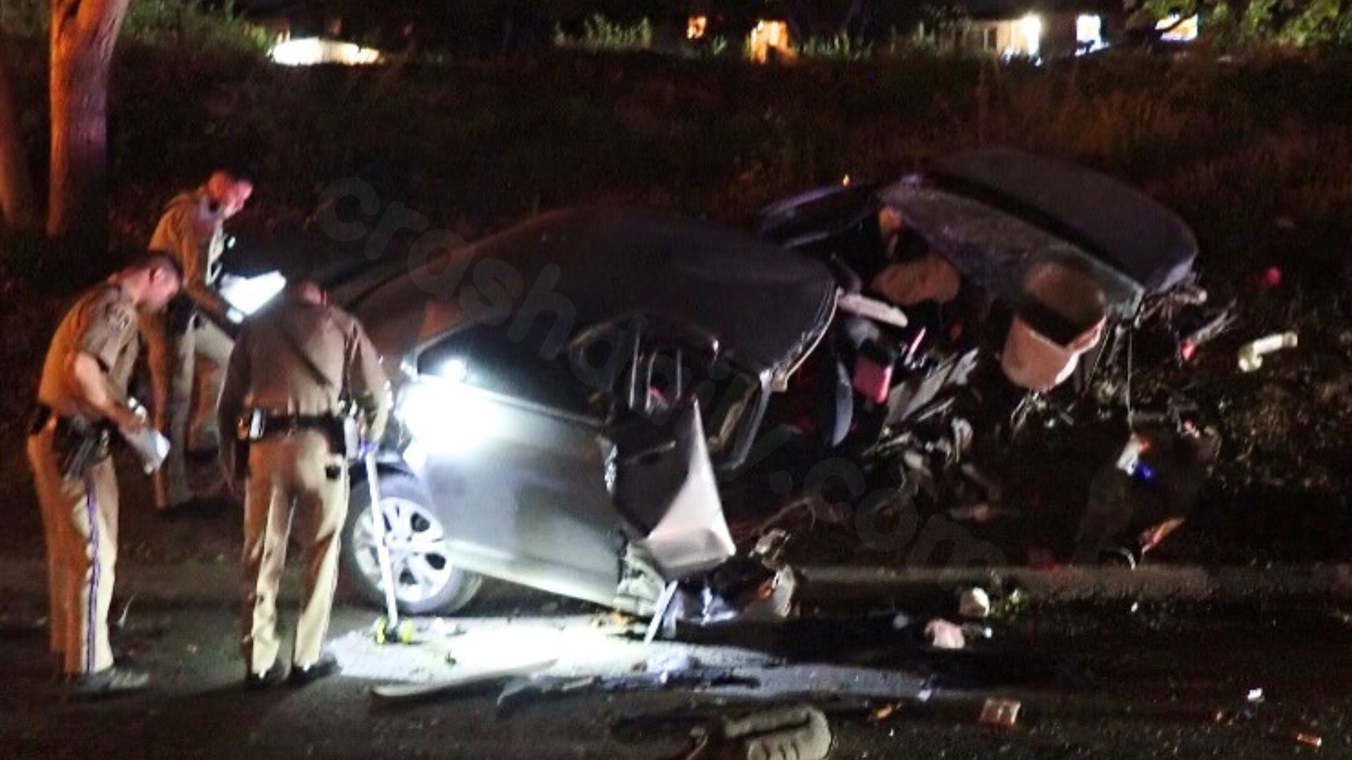 California woman suspected of DUI hits tree, splits car in half