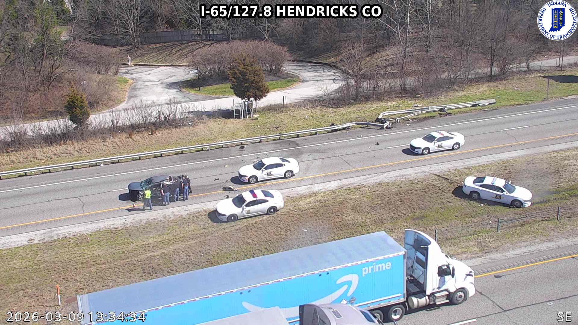 I-65 shutdown caused by police pursuit crash