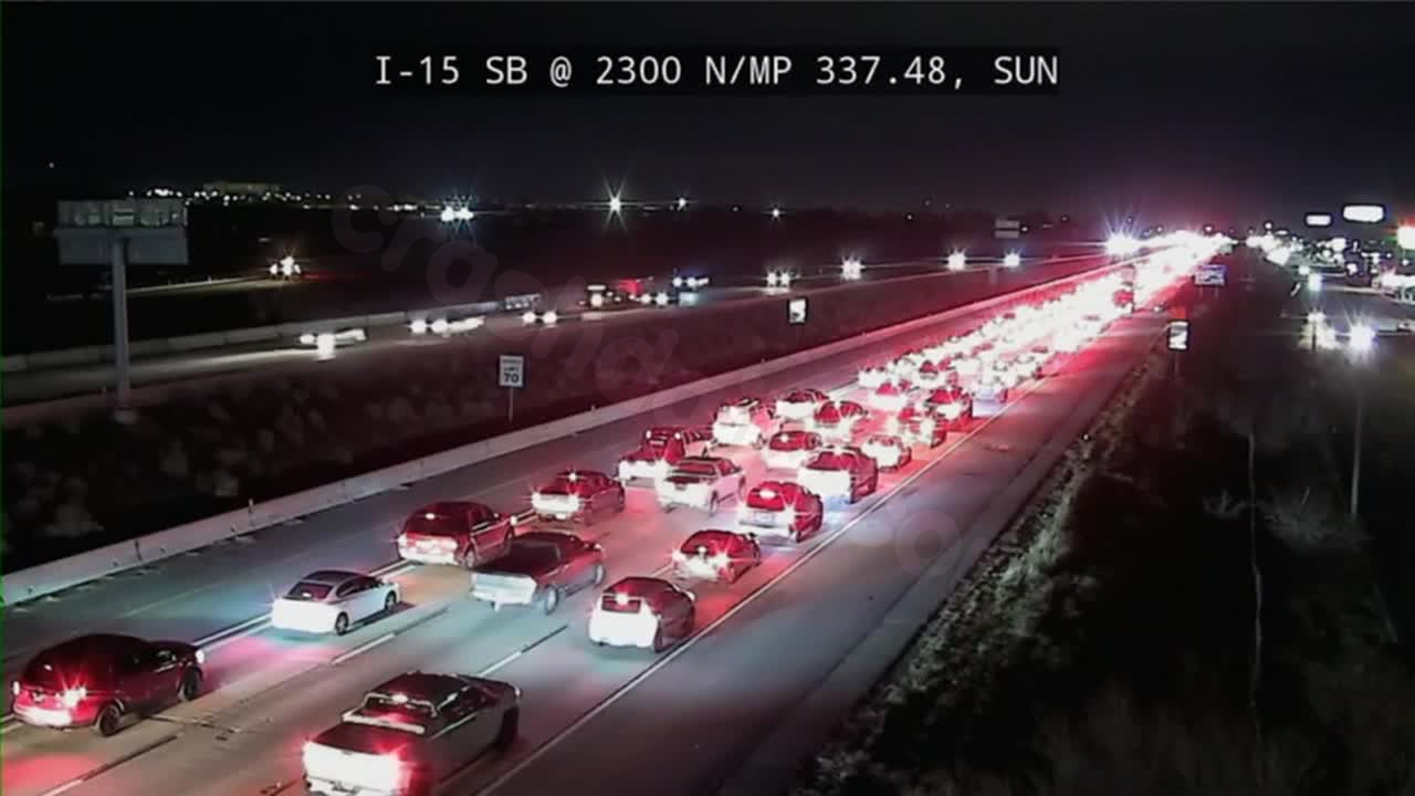 Multi-car collision on I-15 in Clearfield sends one to hospital