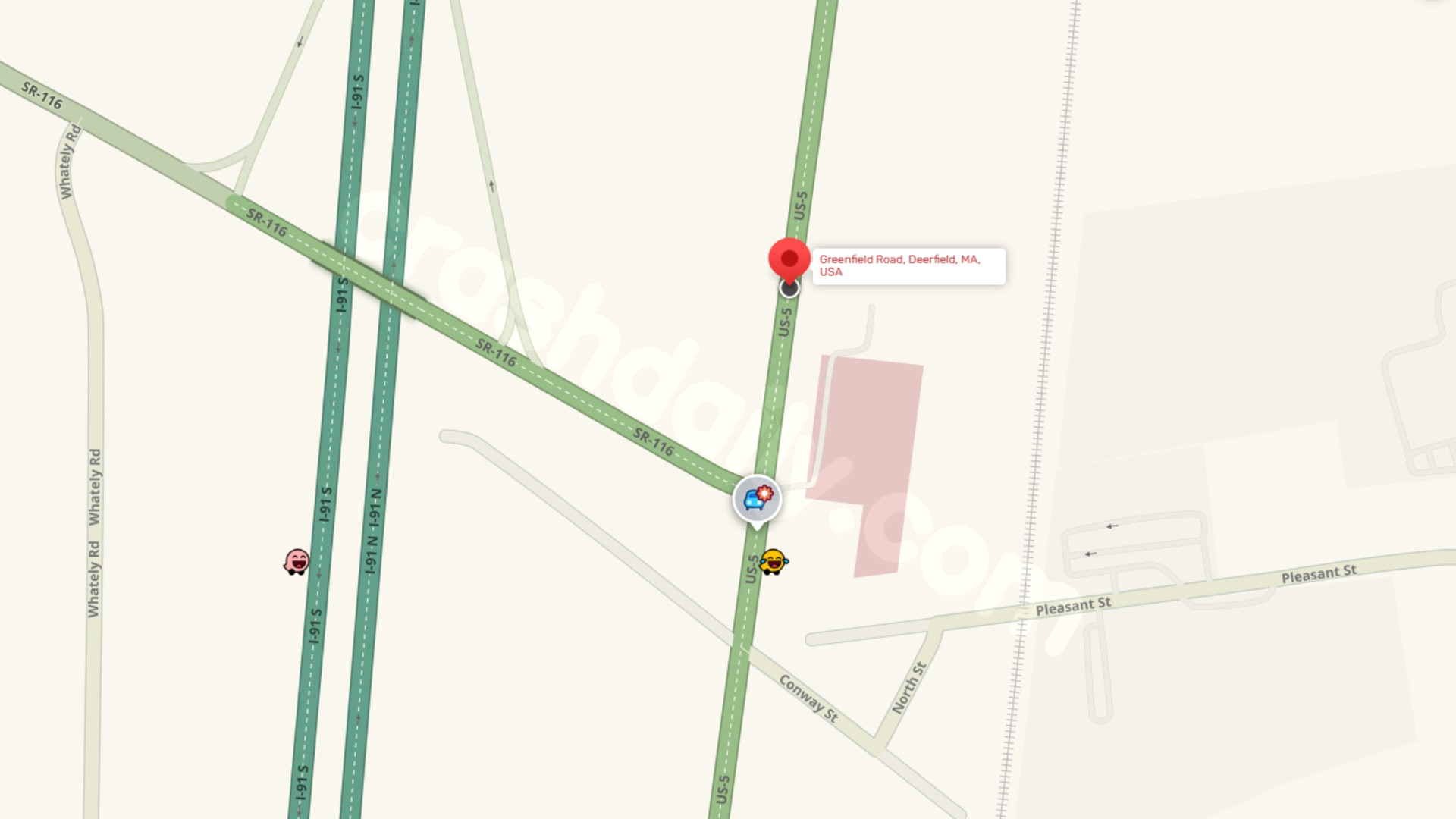 Serious crash closes portion of Greenfield Road in Deerfield