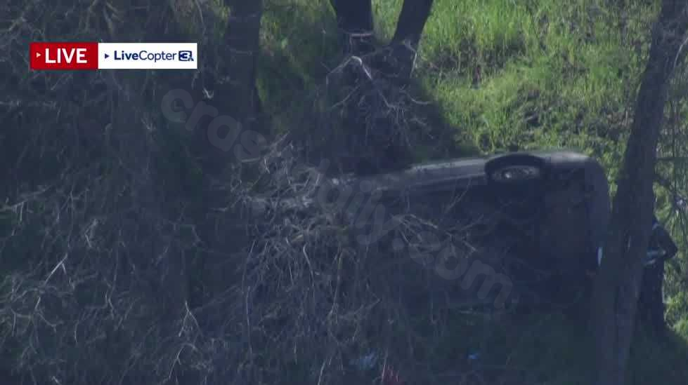 Infant, 3 others hurt in rollover crash off I-5 in Sacramento