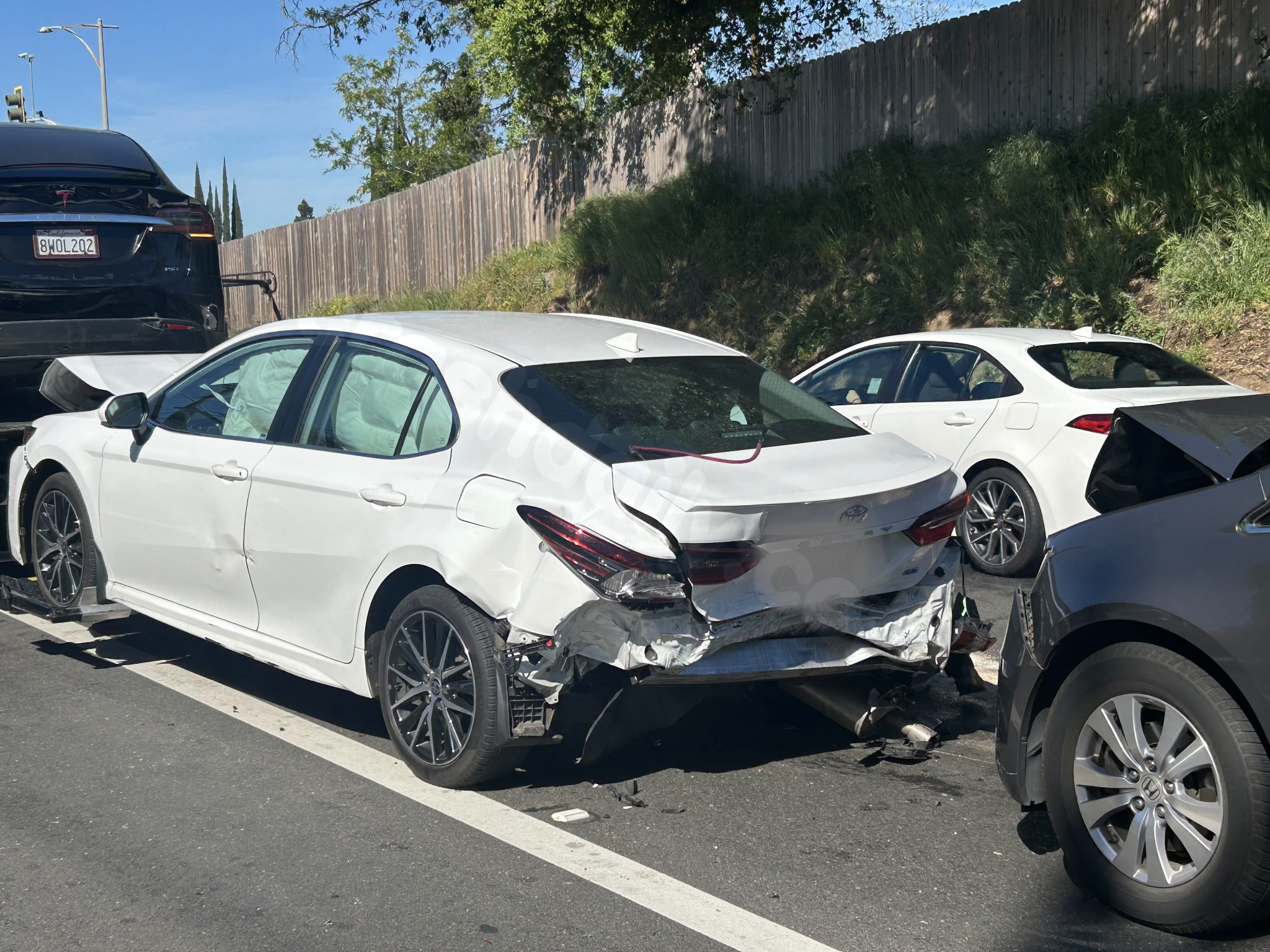 ‘Miraculous’: 6-vehicle crash in Orangevale leaves 1 person injured