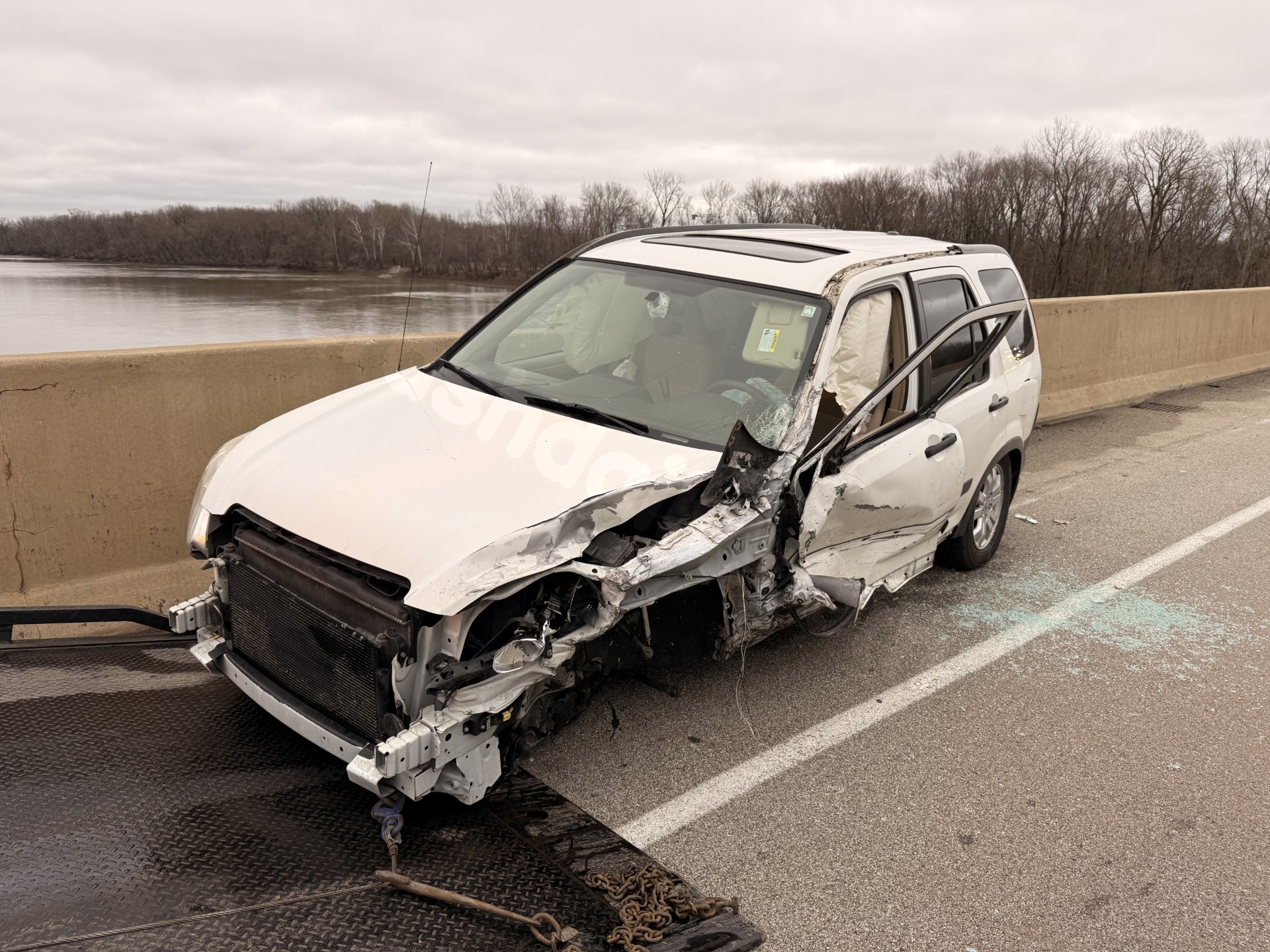Second crash on I-70 due to traffic from first crash in Illinois