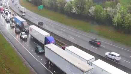 LIVE: Crash on I-85 southbound has all lanes blocked in Greenville County