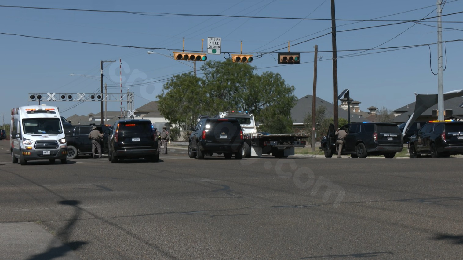 DPS trooper involved in three-car crash in Edinburg