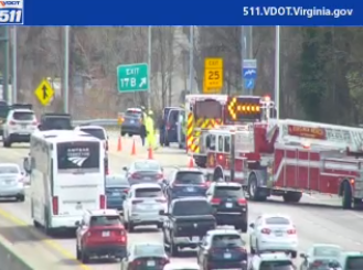 Multi-vehicle crash shut down lanes on I-264 in Virginia Beach