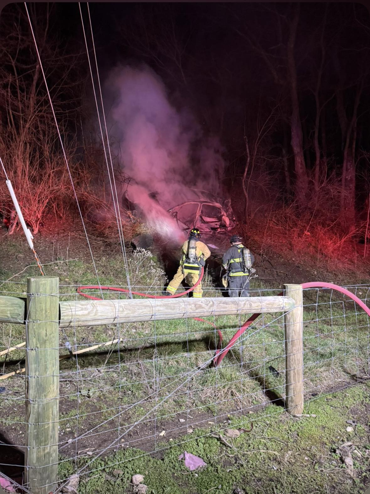 Two babies rescued from burning vehicle in crash; OVI suspected