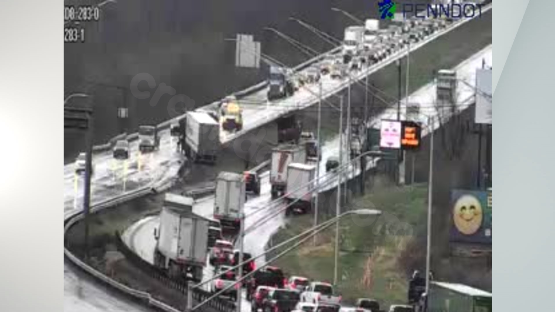 Tractor-trailer crash blocking traffic on Dauphin County highway
