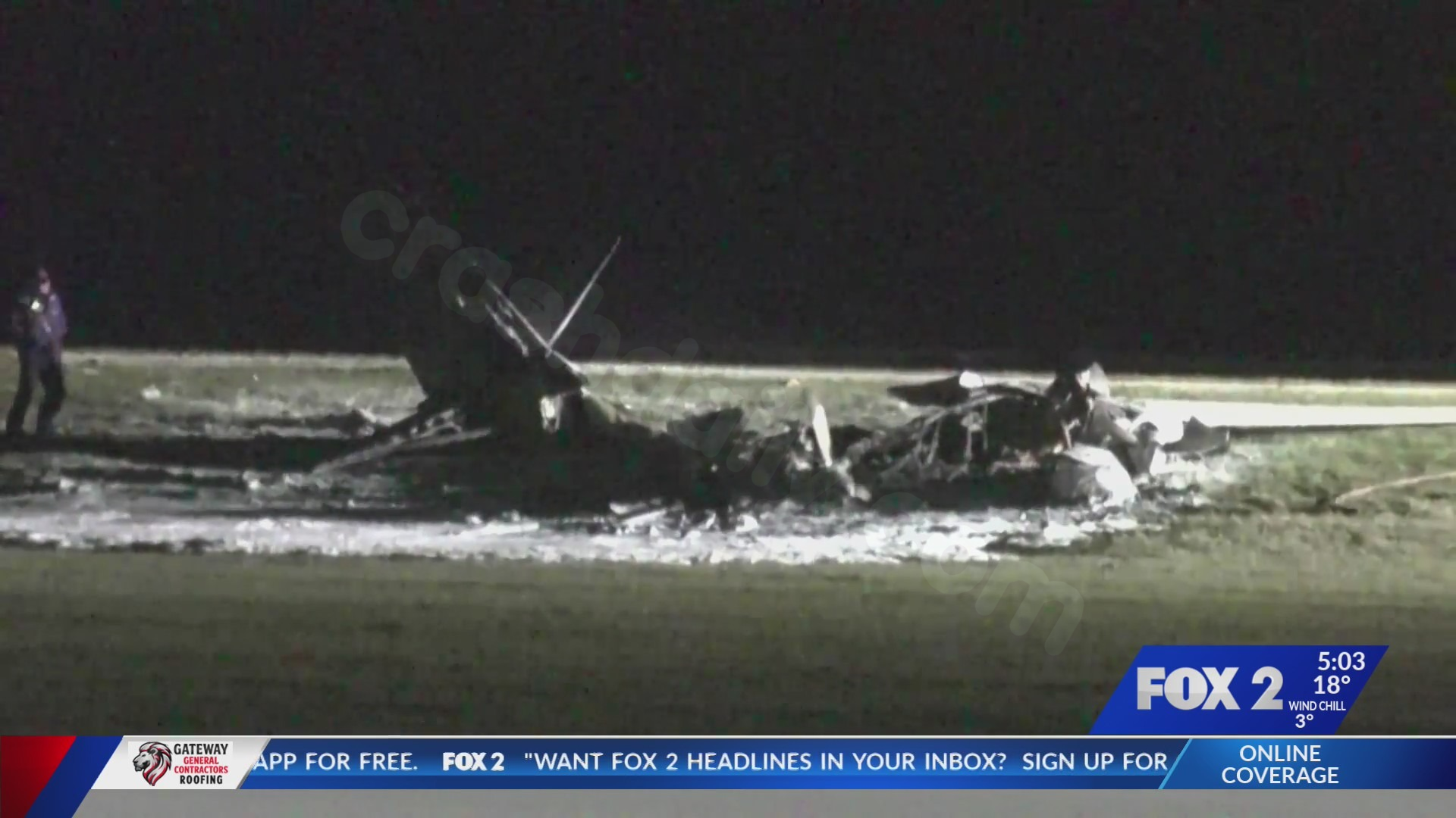 1 dead in overnight plane crash at Spirit of St. Louis Airport in Chesterfield