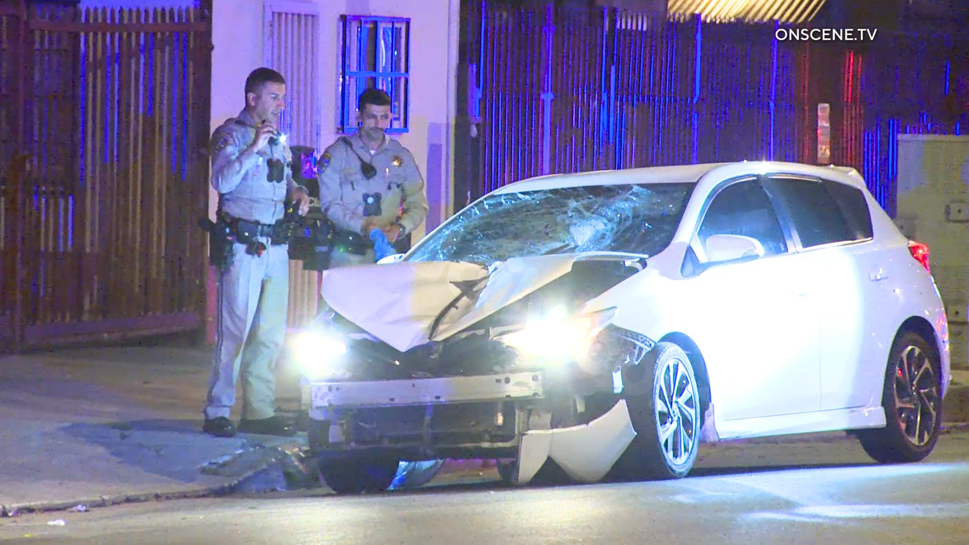 White sedan abandoned after fatal East L.A. hit-and-run