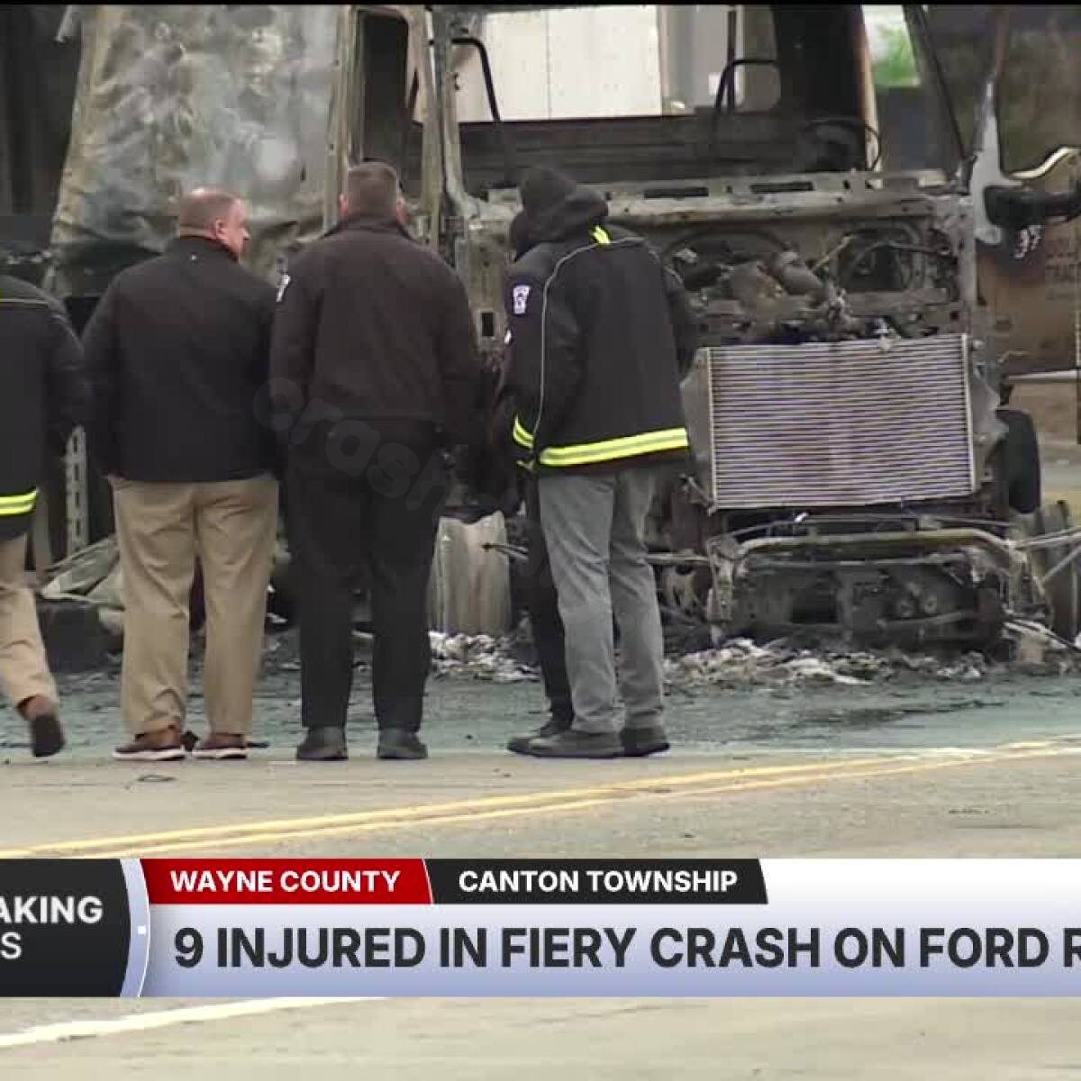 Semi explosion in Canton Township closes Haggerty & Ford Rd. intersection