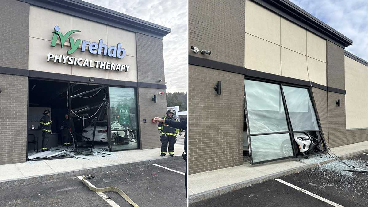 Car crashes through walls of physical therapy clinic in Nashua