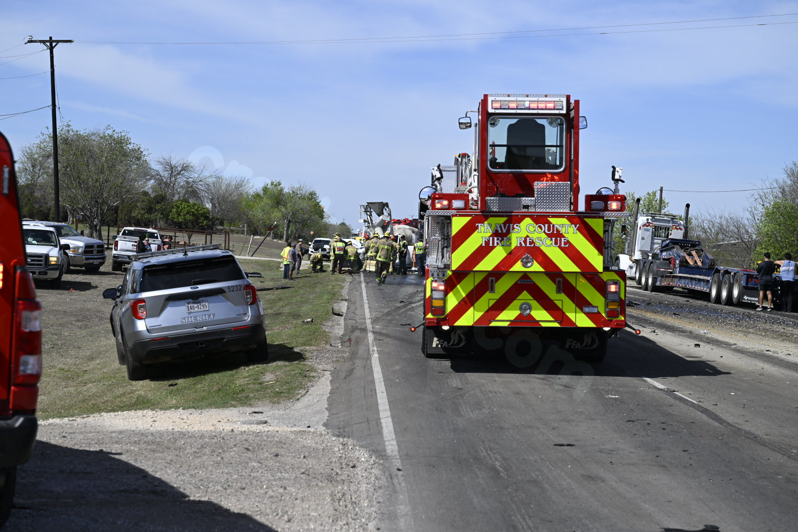 Crash closes US 183 near Maha Road, 1 person airlifted to hospital