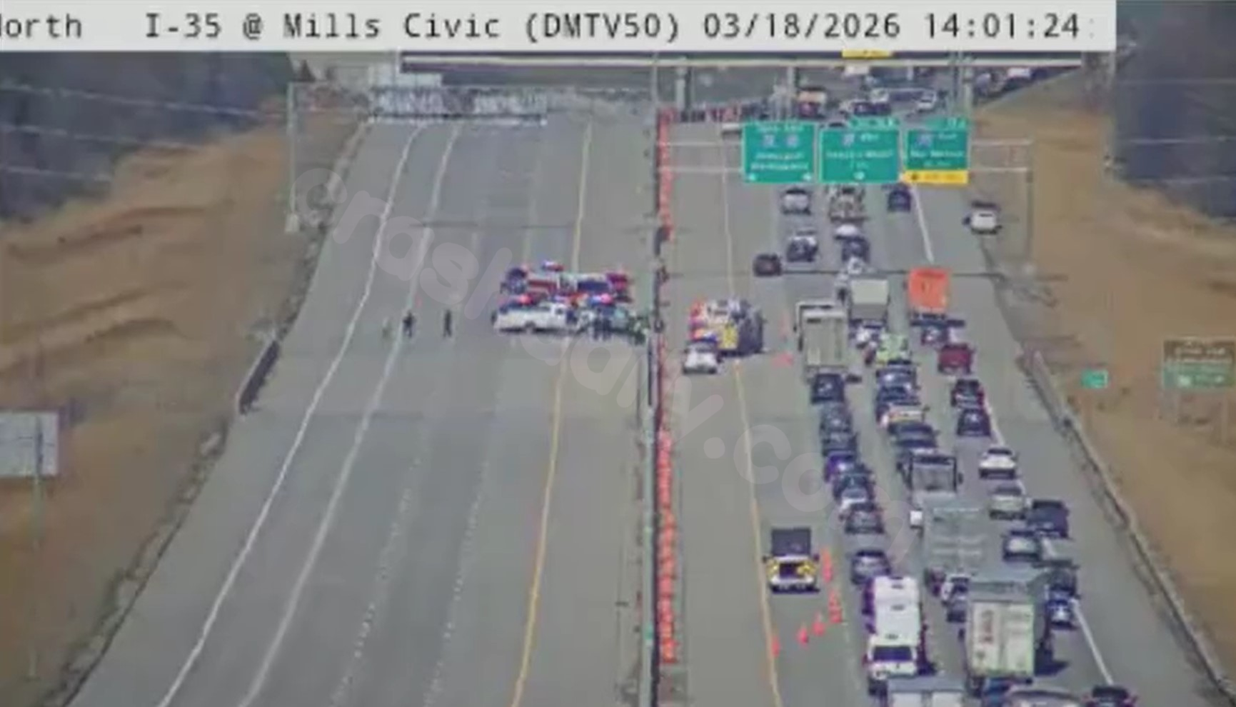 One killed during crash involving a wrong-way driver on I-35, WDM police say