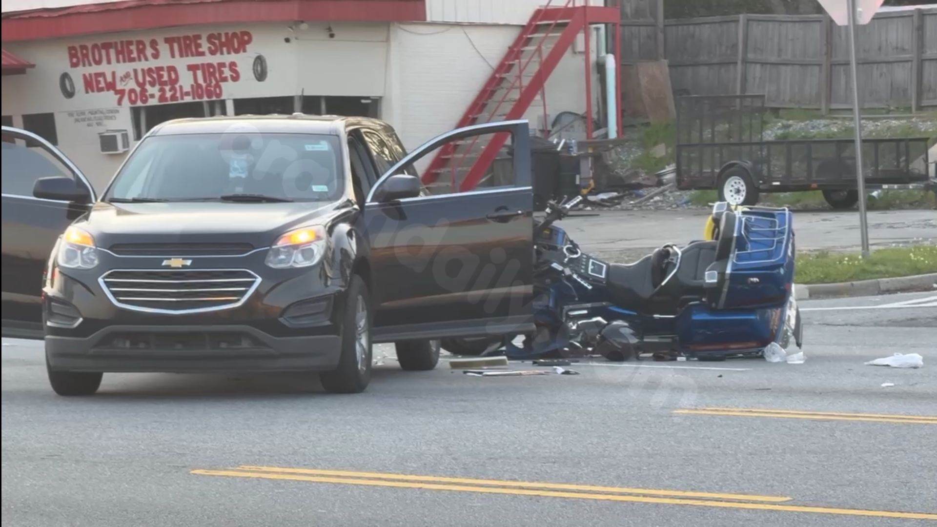 One severely injured after motorcycle, car collision on Macon Road