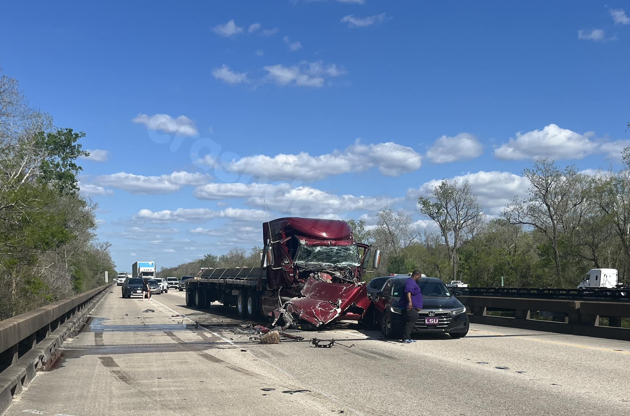 Accident cleared on I-10 westbound at mile marker 125