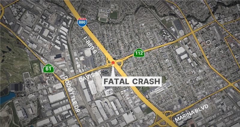 2 dead, 1 injured in suspected DUI crash on I-880 in San Leandro
