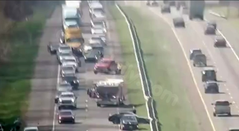 Crash into I-85 guardrail spurs 2 miles of Orange County traffic backups
