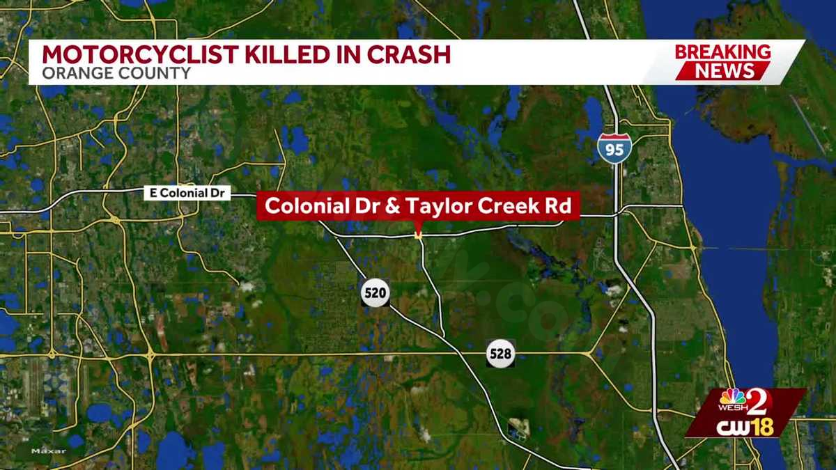 State Road 50 blocked after fiery crash killing motorcyclist, FHP says
