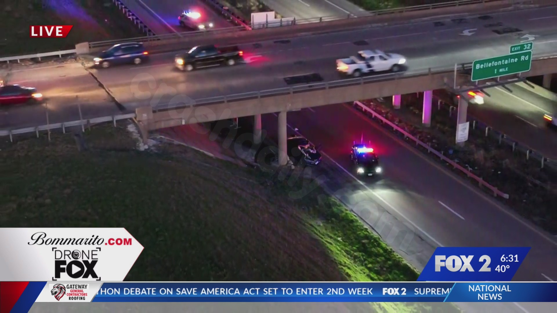 1 dead, 1 injured in single-vehicle crash on I-270