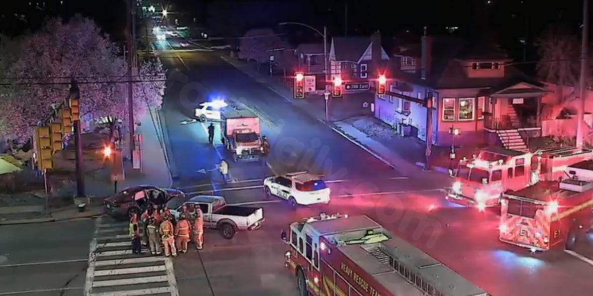 3 hospitalized after Salt Lake City crash, extrication
