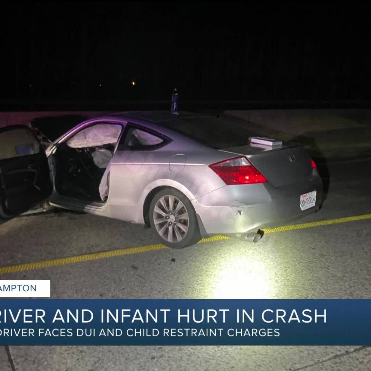 14-year-old driver and infant seriously injured in Hampton DUI crash: VSP
