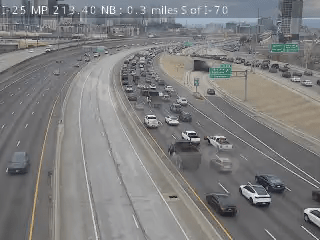 Police investigating I-25 motorcycle crash in downtown Denver