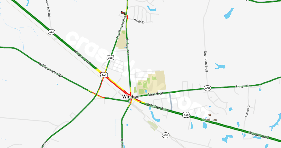 Route 460 experiencing “extended shutdown” after crash
