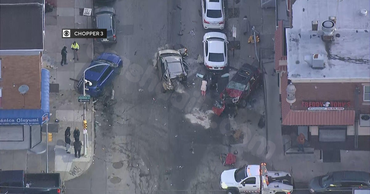Surveillance video shows moment of deadly crash in Philadelphia's Fairhill section