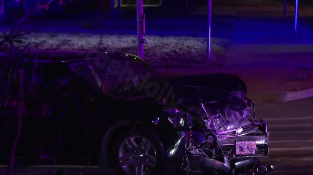 Three hurt in North Omaha two-car rollover crash Tuesday night
