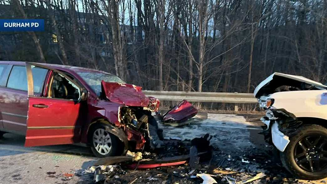 3 injured in head-on crash in Durham