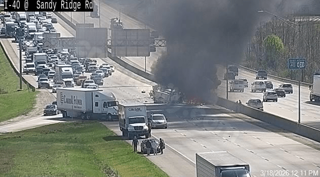 Kernersville man dies after fiery wrong-way crash on I-40 involving multiple vehicles, Greensboro police say