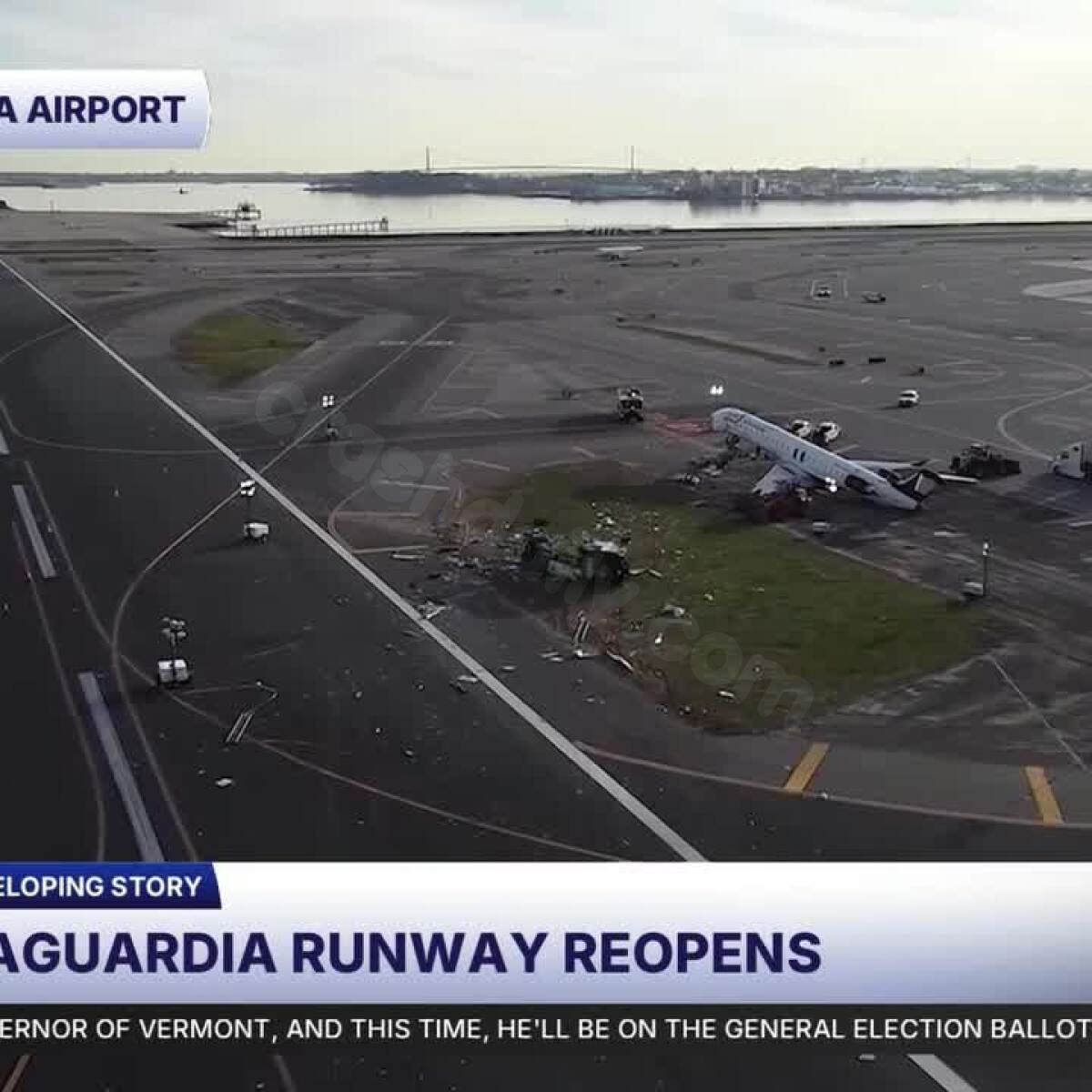 LaGuardia Airport runway reopens, days after crash on tarmac killed 2 Canadian pilots