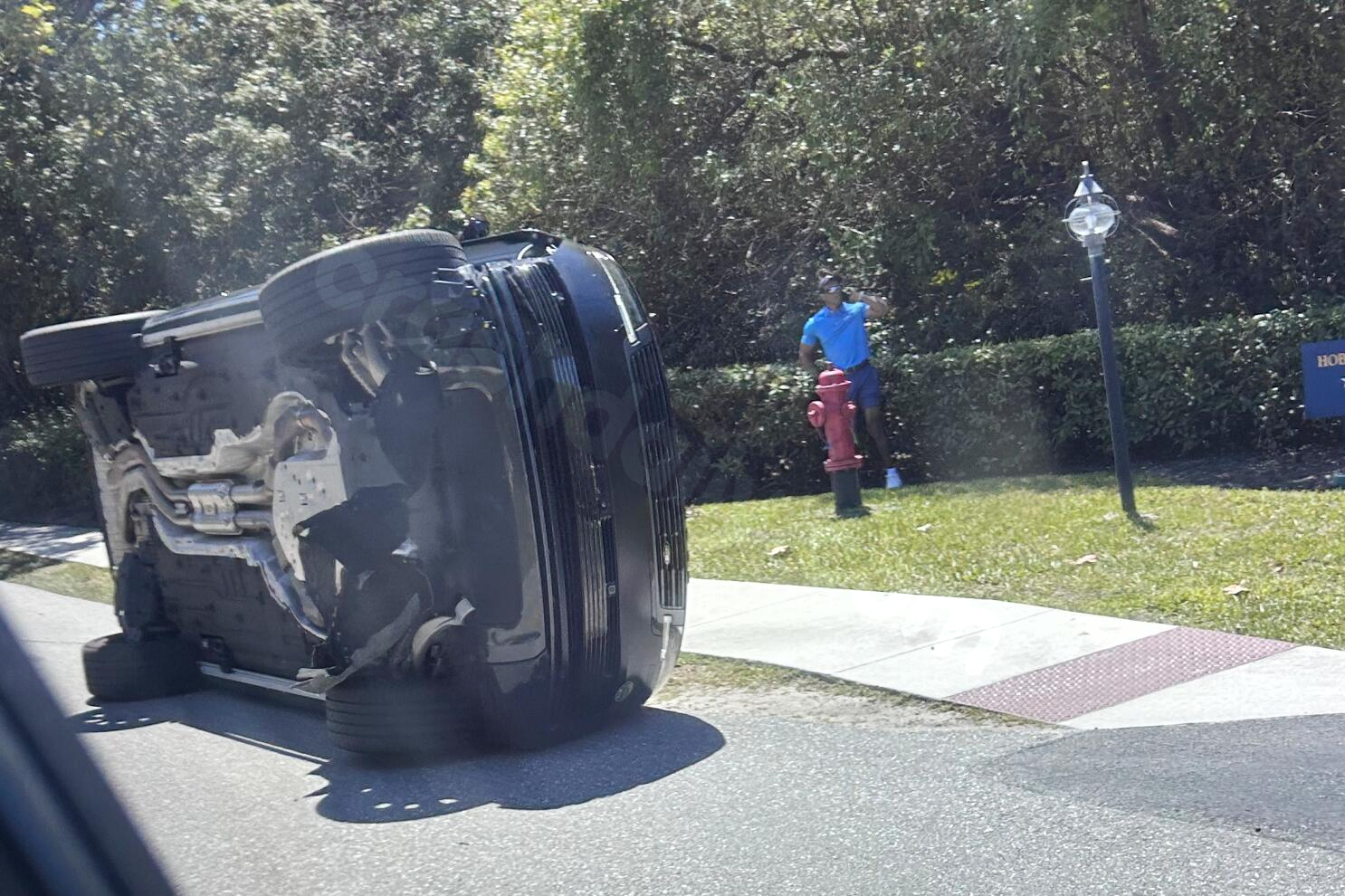 Tiger Woods arrested for DUI and property damage following rollover crash in Florida
