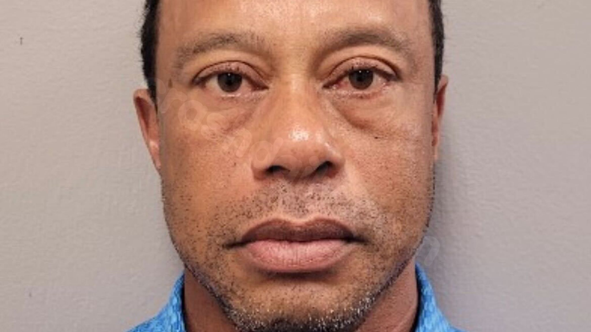 Tiger Woods' mugshot released after his arrest following dramatic car crash