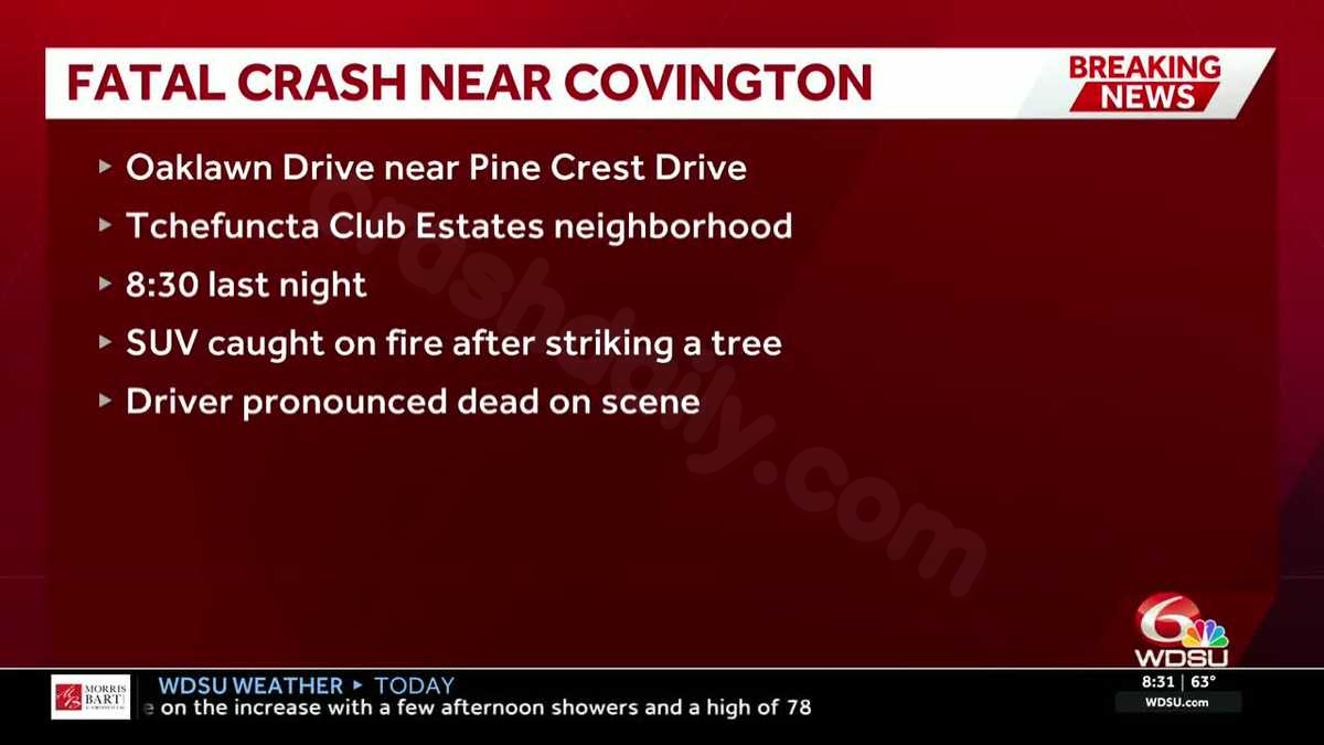 Covington deadly SUV crash under investigation