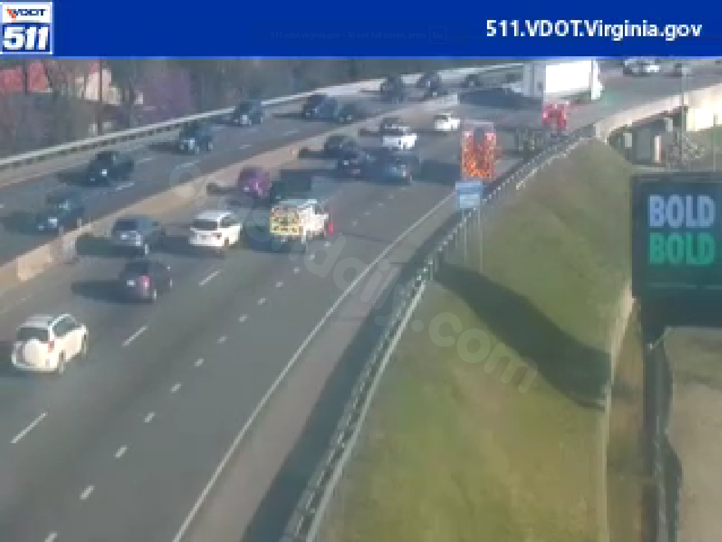 Major delays on I-95 in Richmond due to multi-vehicle crash
